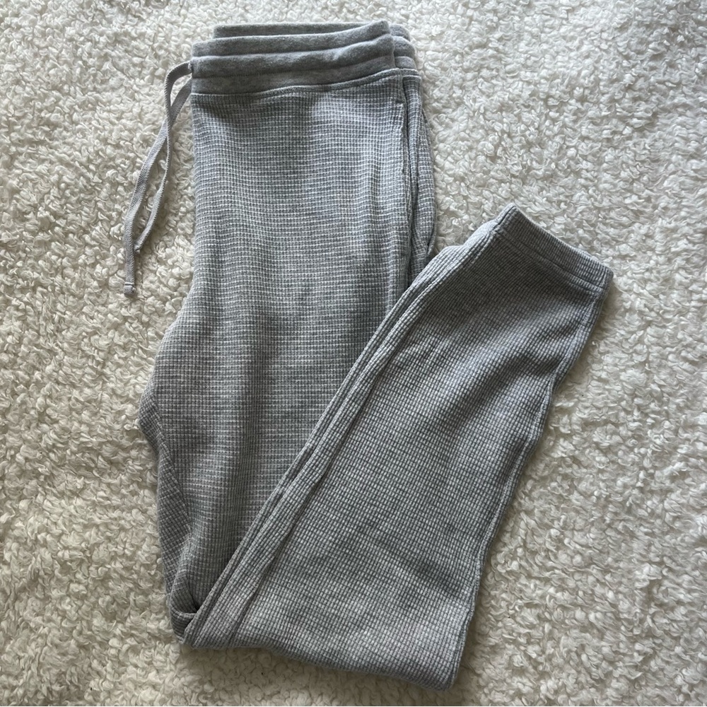 Aritzia Thermal/Waffle Knit Joggers